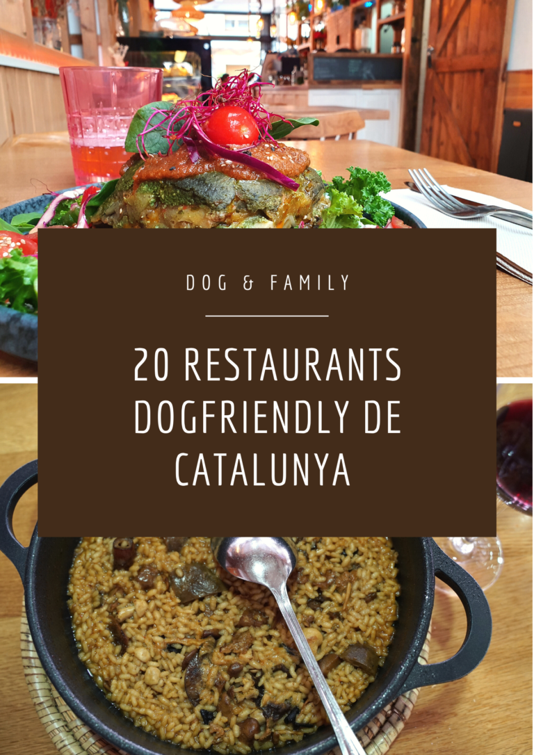 Portada guia 20 restaurants dogfriendly de Catalunya